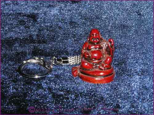 FENG SHUI Laughing Buddha of Prosperity Key Ring RED (D) FENG SHUI Laughing Buddha of Prosperity Key Ring RED (D)