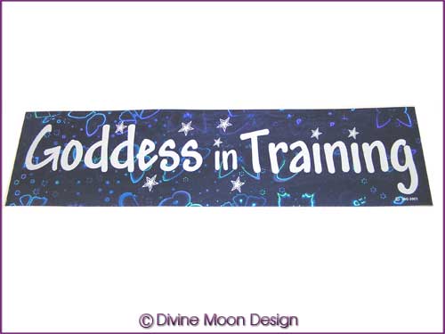 BUMPER STICKER – Holographic (4B) Blue - GODDESS in TRAINING BUMPER STICKER – Holographic (4B) Blue - GODDESS in TRAINING