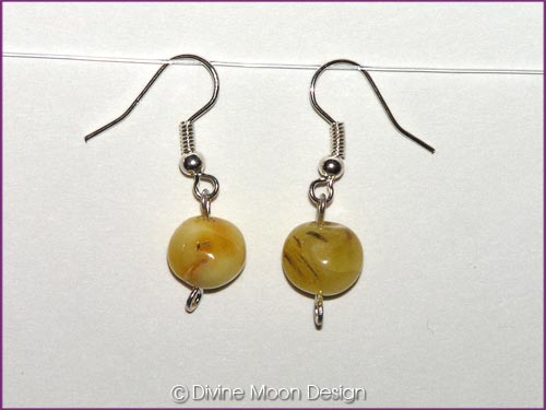 EARRINGS - AMBER (Butterscotch, Medium #4) EARRINGS - AMBER (Butterscotch, Medium #4)