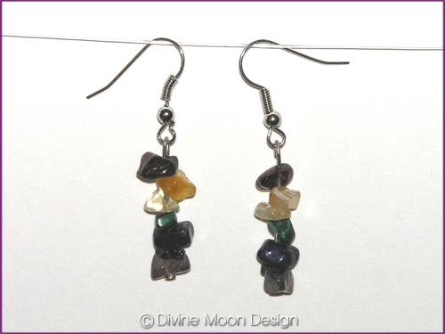 Crystal Gemstone CHAKRA Healing Earrings Crystal Gemstone CHAKRA Healing Earrings