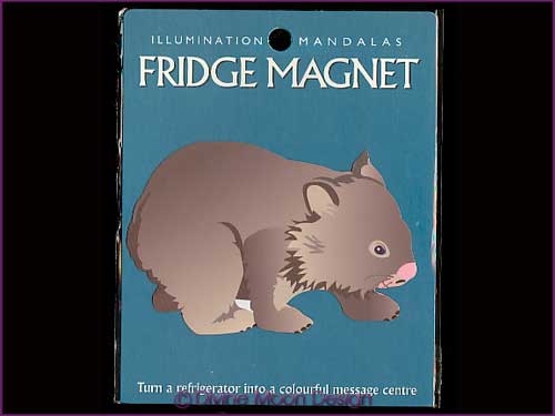 FRIDGE MAGNET Australian Made - WOMBAT FRIDGE MAGNET Australian Made - WOMBAT