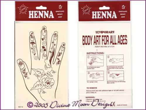 HENNA BODY ART pack Hand DESIGN (E) HENNA BODY ART pack Hand DESIGN (E)