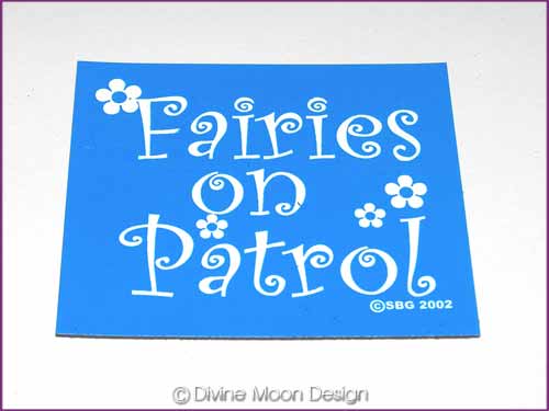 FRIDGE MAGNET Oz Made 18B) BLUE - Fairies on Patrol FRIDGE MAGNET Oz Made 18B) BLUE - Fairies on Patrol