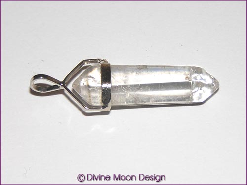 Double Terminated Crystal Pendant - CLEAR QUARTZ (SA) Double Terminated Crystal Pendant - CLEAR QUARTZ (SA)