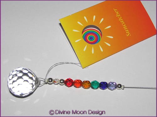 SUN CATCHER Austrian Crystal - Faceted Ball (F) RAINBOW SUN CATCHER Austrian Crystal - Faceted Ball (F) RAINBOW